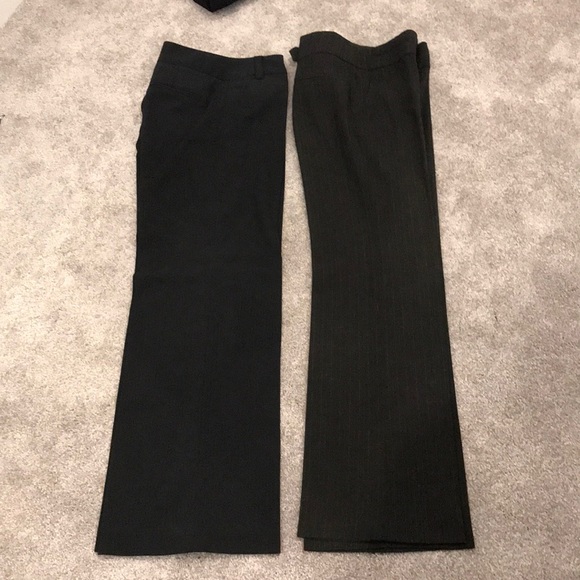 Pants - 2 pairs of black dress paints with pinstripes